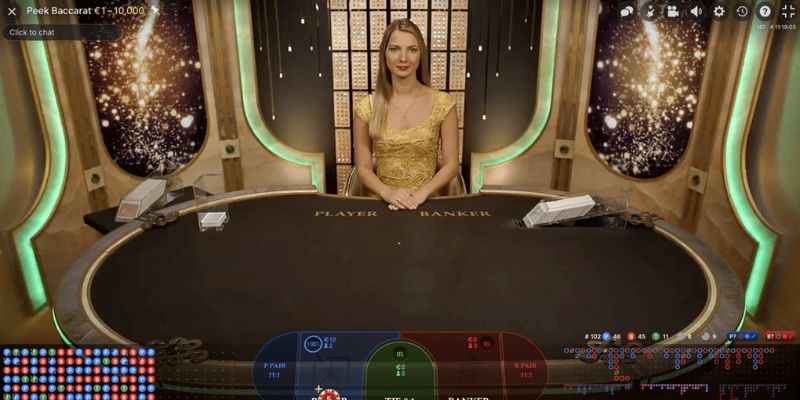 Quan sát theo dõi trận đấu trước khi chơi Baccarat